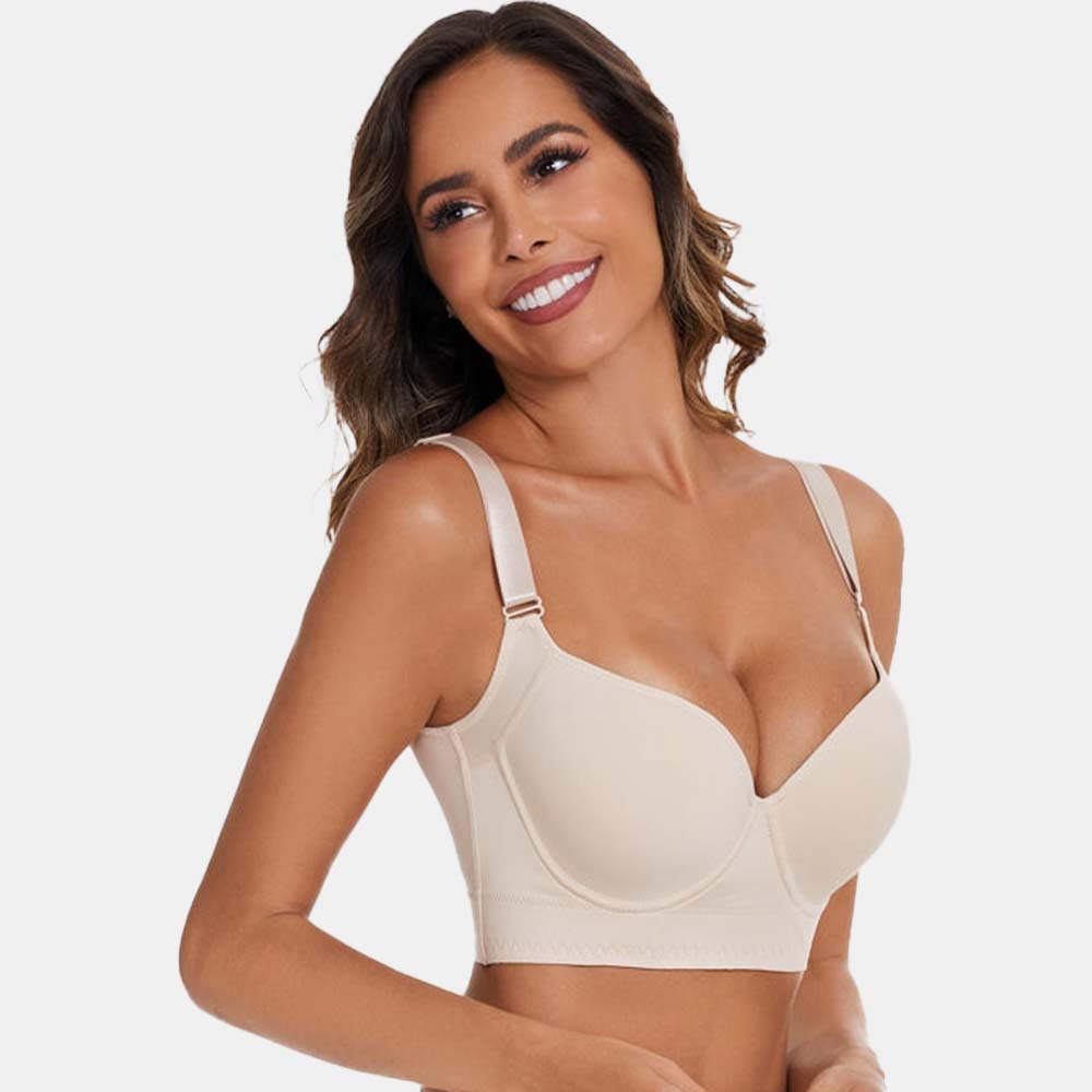 SheCurve® Push-Up Back Smoothing Bra - Beige (2 PACK)