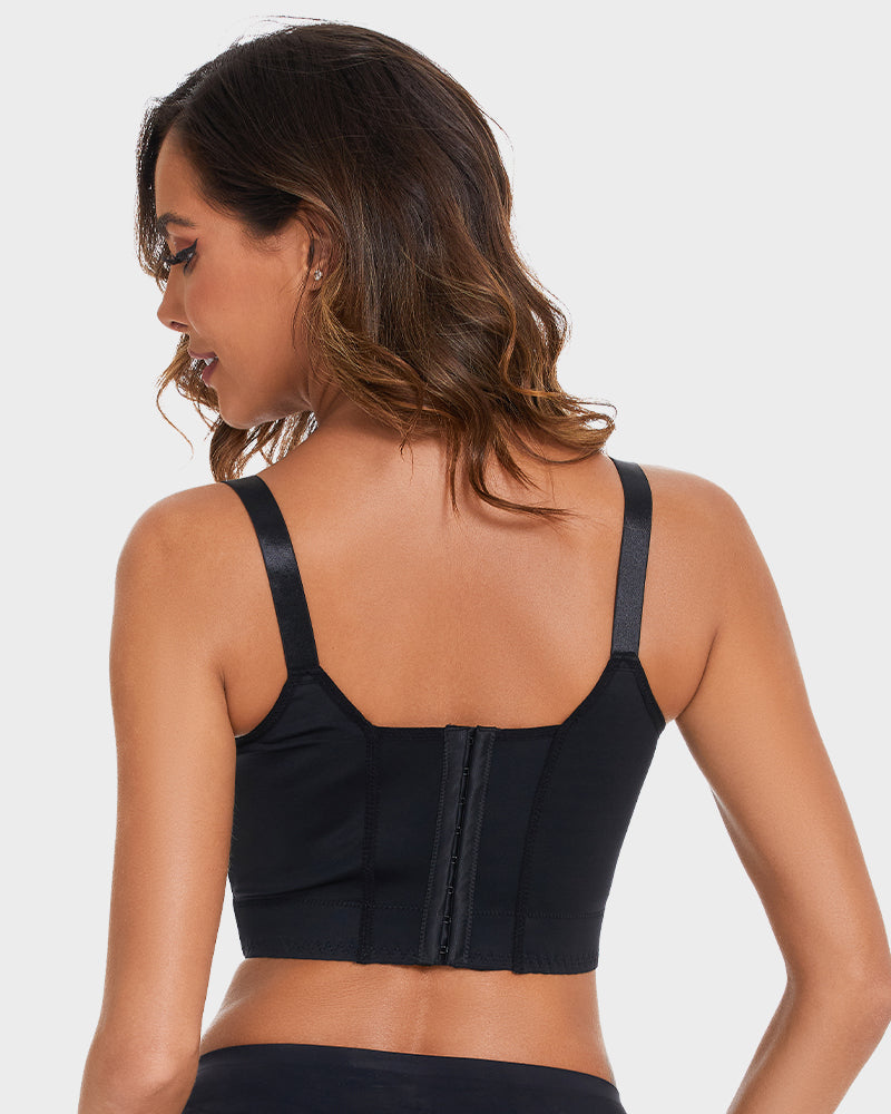 SheCurve® Push-Up Back Smoothing Bra - Black+Beige (2 PACK)