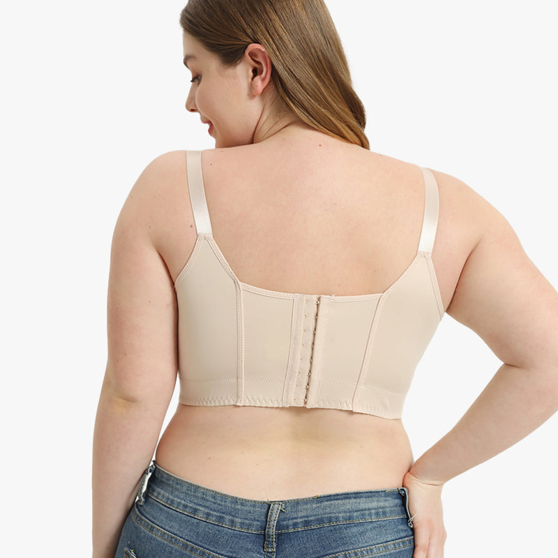 SheCurve®Full-Coverage Back Smoothing Bra-Brown+Beige (2 PACK)