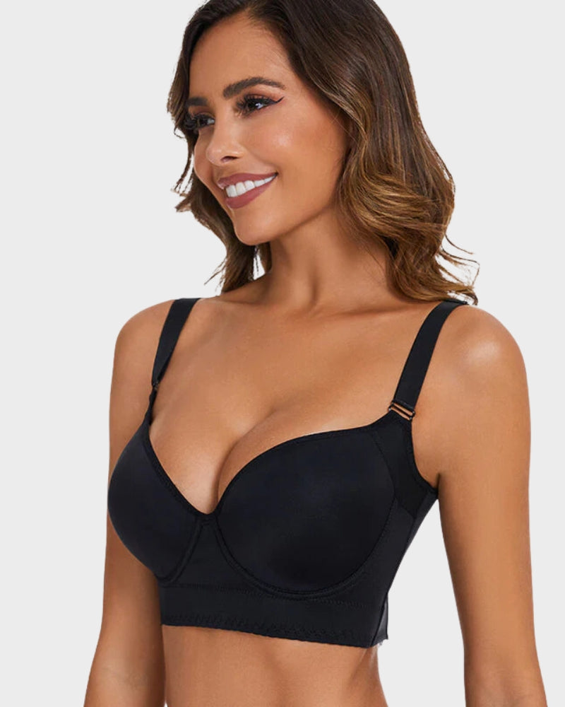 SheCurve® Smoothing Back Push-Up Enhancing Bra - Beige (2 PACK)