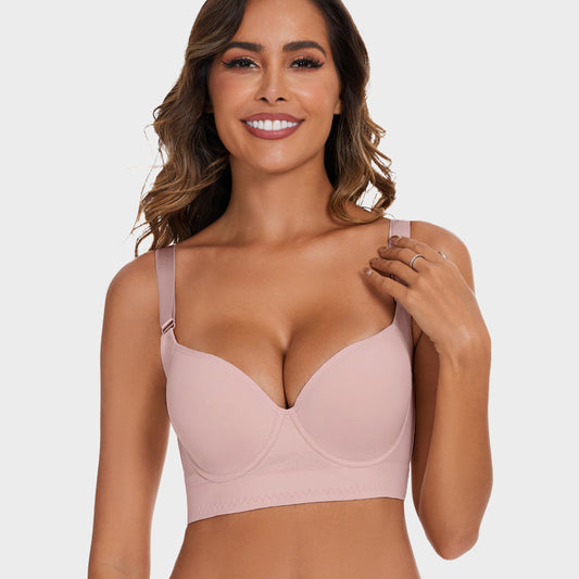 SheCurve®Push-Up Back Smoothing Bra-Pink