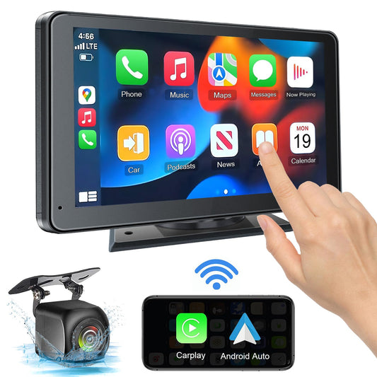 HIEHA® 7" Wireless CarPlay & Android Auto Stereo