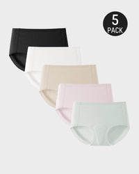 Black+Dark Nude+Light Green+Light Pink+White