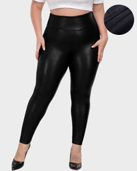 Black glossy thin fleece