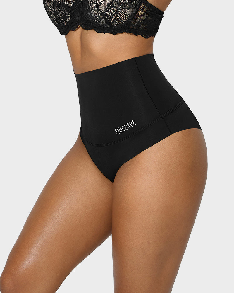 High Waisted Tummy Control Brief Panties(3 Pack)