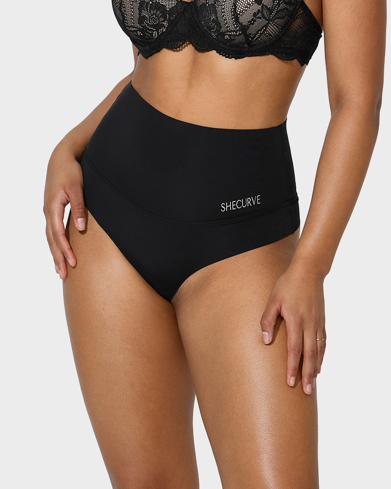 High Waisted Tummy Control Brief Panties(3 Pack)