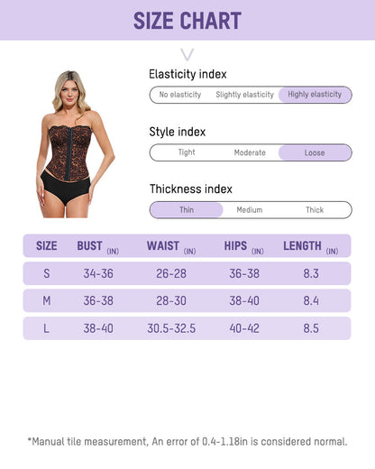 Sexy Leopard Shaping Corset Top with Tummy Control