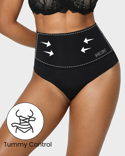 High Waisted Tummy Control Brief Panties(3 Pack)